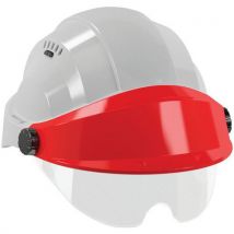 Casque Avec Lunette Orizon - Gris - Visière Rouge