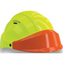 Casque Orizon - Jaune Fluo - Visière Orange