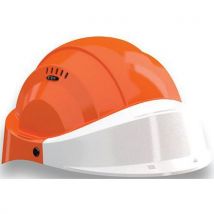 Casque Orizon - Orange - Visière Blanc
