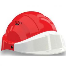 Casque Orizon - Rouge - Visière Blanc