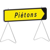 Panneau Kd Piétons Flèche Amovible - C1 - 1000x300