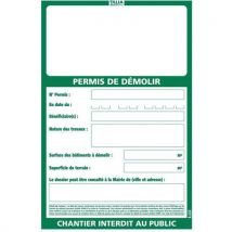 Panneaux Permis De Démolir - 800x1200mm