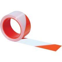 Taliaplast - Ruban Rubafort Rouge/Blanc - 200m x 50mm - Signalisation Sécurité Efficace