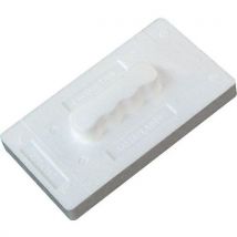 Lot de 20 - Taloche Rectangulaire Polystyrène Expansé - Blanc - 27x15cm