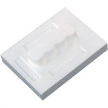 Lot de 20 - Taloche Rectangulaire Polystyrène Expansé - Blanc - 20x15cm