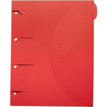 Chemise Perforée Smartfolder - A4 - Lot De 100 - Rouge