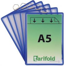 Poche À Anse A5 - Portrait - Petit Coté - Lot De 5 - Bleu