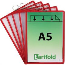 Poche À Anse A5 - Portrait - Petit Coté - Lot De 10 - Rouge