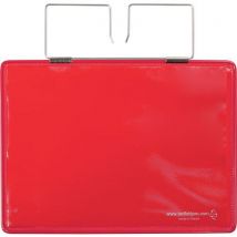Lot de 10 - Poche Logistique Renforcée À Accrocher A5 - Paysage - Rouge