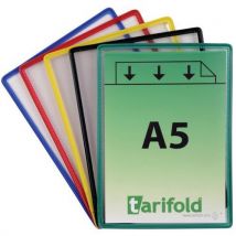 Poche Standard Tarifold Sans Pivots - A5 - Gris