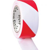 Ruban Adhésif De Sécurité - 50 Mm X 33 M - Rouge/blanc