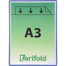 Poche Standard Tarifold - Sans Pivots - A3 - Bleu