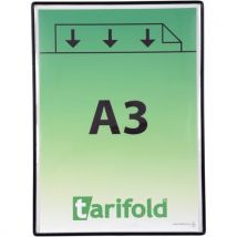 Poche Standard Tarifold - Sans Pivots - A3 - Noir