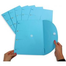 Chemise Perforée Smartfolder - A4 - Lot De 6 - Bleu