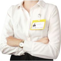 Porte-badge Souple - Jaune