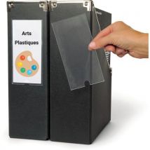 Lot de 51 - Porte-étiquette Adhésif Avec Encart Transparent - 62x150 Mm
