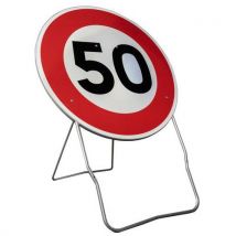 Panneau Signalisation B14 Cl2 50 Limitation Vitesse 10km/h