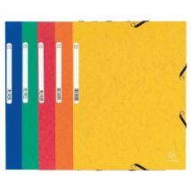 Paquet De 10 Chemises A4 À Élastiques Et Rabats Format A4