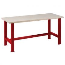 Etabli Plateau Multiplis 1200 X 750 X Ht 840 Cm Rouge 3002