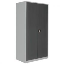 Armoire haute 2 portes - 1250x725xHt1950 Gris/Anthracite 7016 - Anjou Tolerie