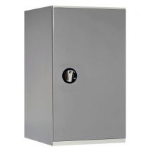 Armoire Basse 500 X 500 X Ht 1000 Gris Clair/ Gris Clair