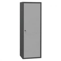 Armoire Ménage L600 Corps Anthracite Portes Gris 7035