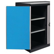 Anjou Tolerie - Support outillage porte armoire - L 500 x Ht 1000 mm Bleu 5012 - Mobilier d'atelier - Garantie 7 ans