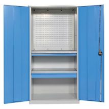 Anjou Tolerie - Panneau Support Bacs Fond d'Armoire - 500mm Gris 7035 - Mobilier d'Atelier Robuste
