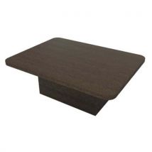 Espace Urbain - Table basse Pitchou Marron - Polyéthylène recyclé - 120x90x45 cm - 6 places - Éco-responsable