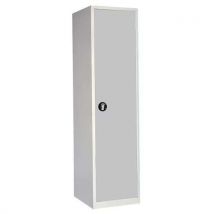 Armoire Haute 500 X 580 X Ht 1950 Gris Clair/ Gris Clair