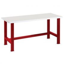 Etabli Plateau Stratifié 1500 X 750 X Ht 837 Cm Rouge 3002
