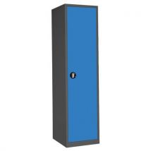Armoire haute non équipée 500x725x1950 Anthracite/Bleu 5012 - Anjou Tolerie
