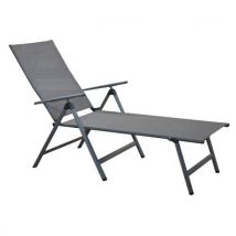 Bain De Soleil Lit Pliant Ciro Grey/gris