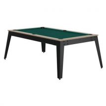 Billard Steel Cadre Oslo Tapis Vert Pieds Gris