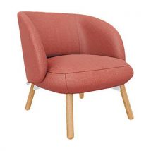 Fauteuil Thalia R0118 Titan Groseil E24 Patins Feutre