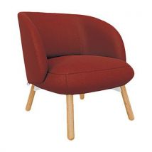 Fauteuil Thalia R0118 Titan Bordeaux E24 Patins Feutre
