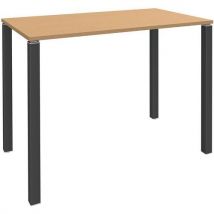 Table Haute 4 Pieds L120xh105xp60cm Hêtre/pied Carbonne