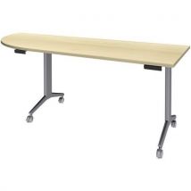 Table 200x80 Cm Angle Gauche Érable/pied Alu