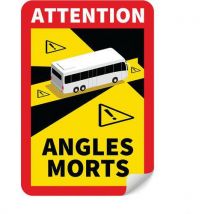 Ensemble Panneaux Danger Angles Morts Pour Bus - Adhésif