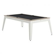 Billard Steel Cadre Oslo Tapis Slate Pieds Blancs