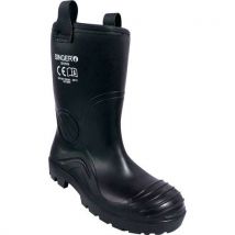 Botte De Protection Hiver Noire Fourée Polyester Pointure 40