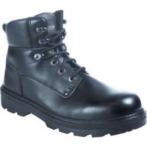 Brodequin En Cuir Fleur Lisse Semelle En Pu Pointure 39 À 47 - Homme