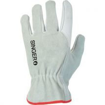 Gants De Manutention En Cuir Fleur Et Croûte De Taille 8