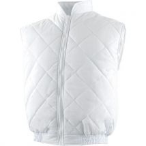 Gilet De Froid Polycoton Blanc De Taille Xxl - Unisexe