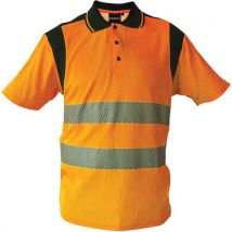 Polo Fluorescent Orange Manches Courtes De Taille Xl