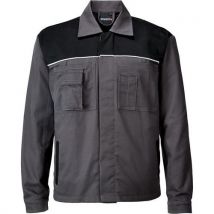 Veste Bicolore De Travail À Col En Pur Coton Taille Xxl - Unisexe