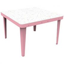 Table Basse La Carrée Confettis /bubble Gum