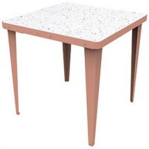 Table Réunion Ensemble Confettis /terracotta