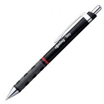 Stylo Bille Parker Tikky Noir Pointe Moyenne Encre Bleue