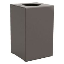 Procity - Poubelle Kub 120 L Acier Gris - Extérieur Collectivité - Grande Capacité 120L
